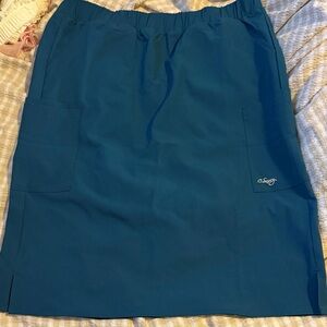 C. Luce Deep Blue Pencil Skirt